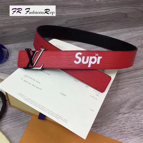 black lv x supreme belt|supreme louis vuitton belt.